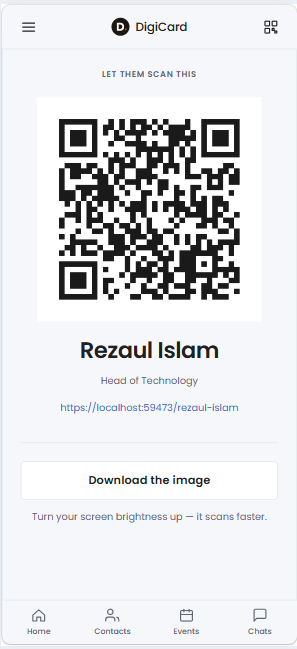 Show my QR
