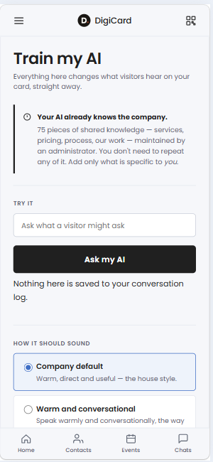 Train my AI